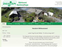 Tablet Screenshot of gaertnerei-ziegler.ch